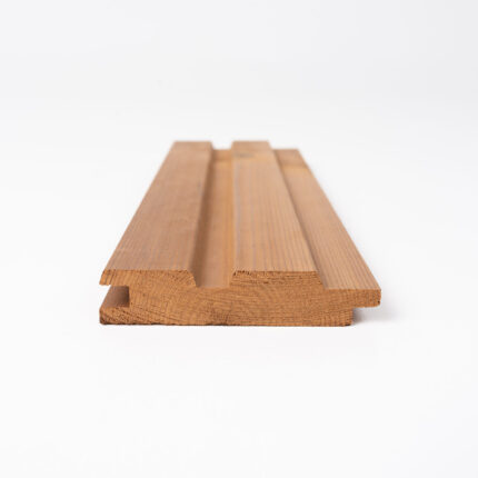 ThermoWood Cladding Profile T-13 close-up view – durable 19x90 mm thermo-treated board