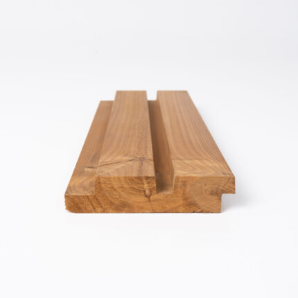 ThermoWood Cladding Profile T-14 close-up – durable 26x115 mm thermo-treated timber board