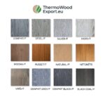 ThermoWood Cladding staining colors – wide range of finishes for facade boards