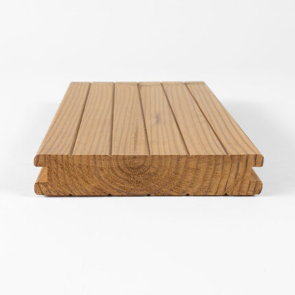 ThermoWood Decking Profile T-2 close-up – durable thermo-treated terrace boards