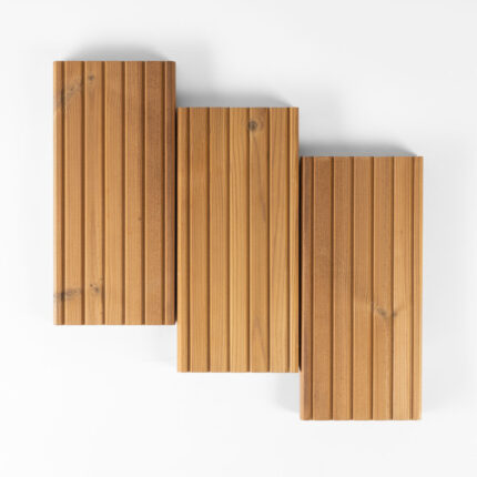 ThermoWood Decking Board T-3 – Profile T-3 overview, terrace boards 26x115 mm and 26x140 mm