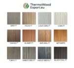 ThermoWood Decking staining colors – terrace board finish options